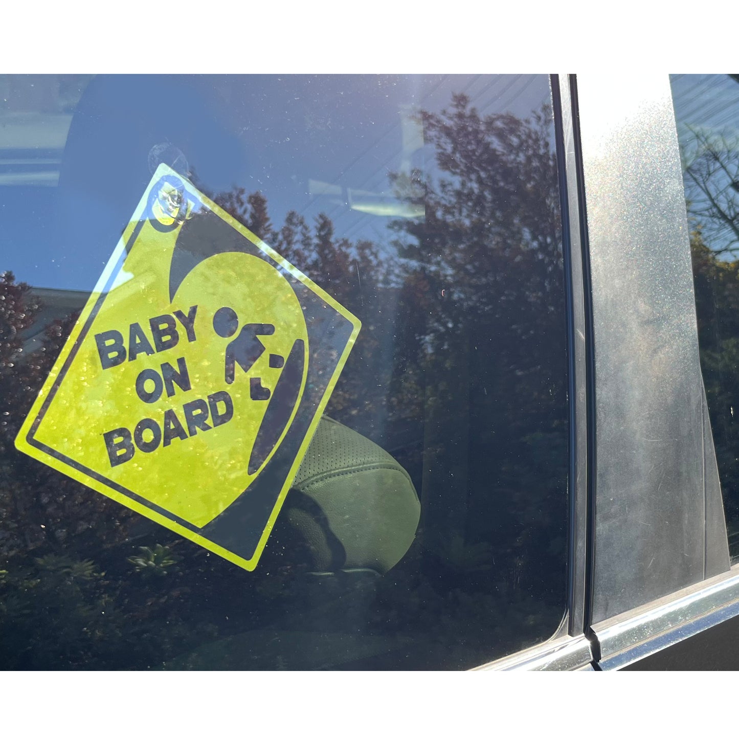Surfer Baby on Board Weatherproof Car Suction Cup Sign